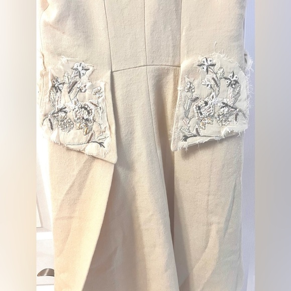 Zara ⚜️Atelier, RARE Wool Embroidered Tailcoat Vest S Cream. Limited Edition NWT - Picture 14 of 14